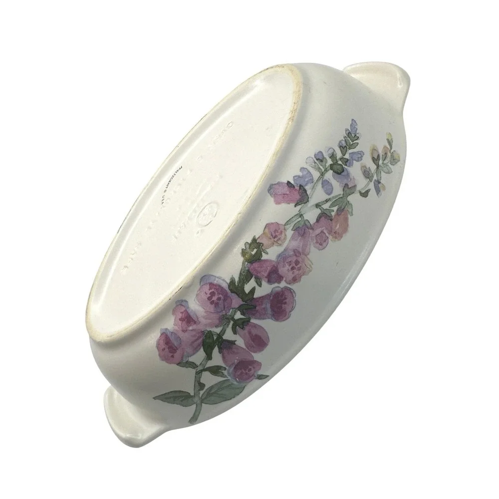 Pfaltzgraff‎ Cape May All-in-One Purple Foxglove small casserole bowl vintage